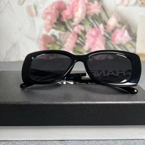 Chanel black glasses